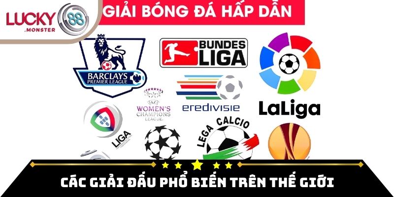 Các giải đấu phổ biến trên thế giới trong năm 2026